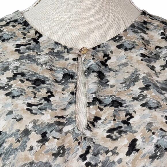 Harlowe & Graham Womens Small Ruffle Sleeve Popover Blouse - Picture 8 of 13